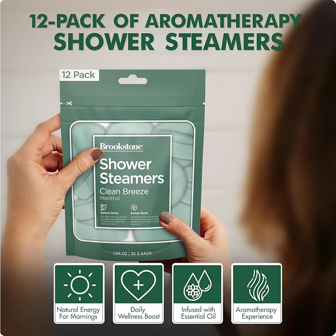 Brookstone Shower Steamers Aromatherapy 12 Tablets - Image 7