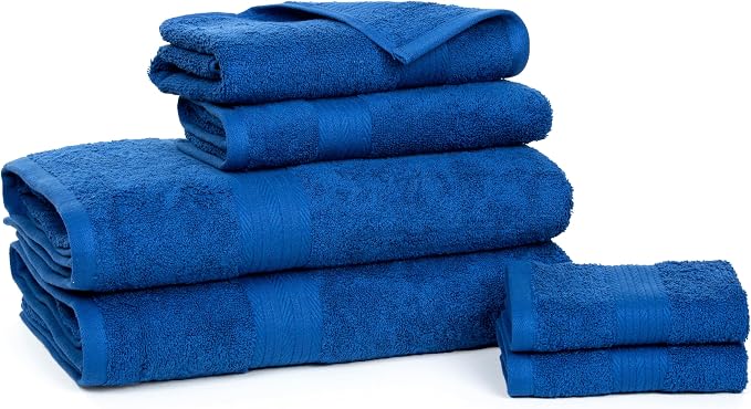 Ample Decor 100% Cotton 6 Piece Towels Sets - Image 3