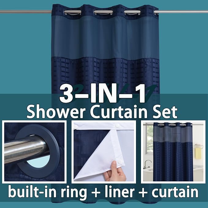 Conbo Mio Stall No Hook Shower Curtain - Image 3