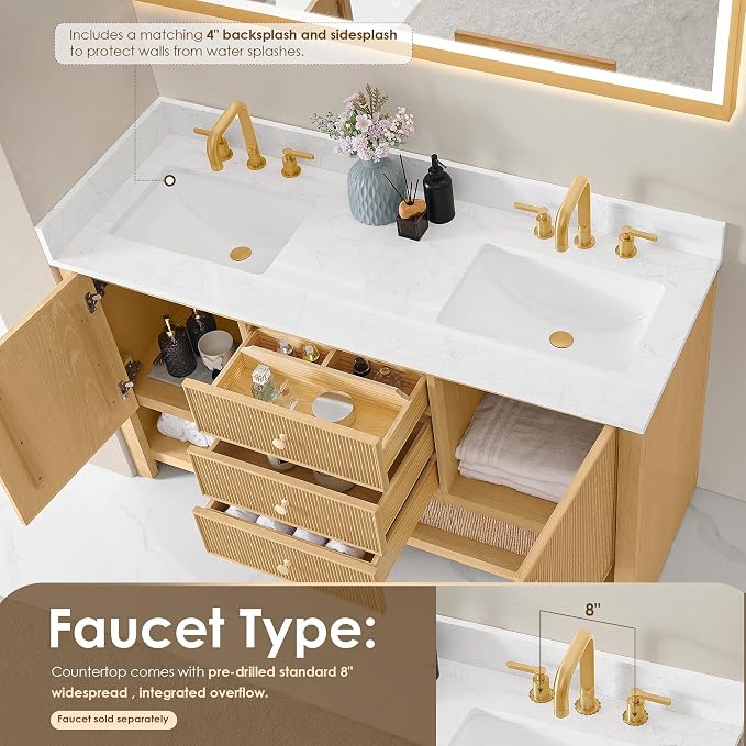 ALTAIR 60 in Bathroom Vanities Double Sink Vanity - Image 8