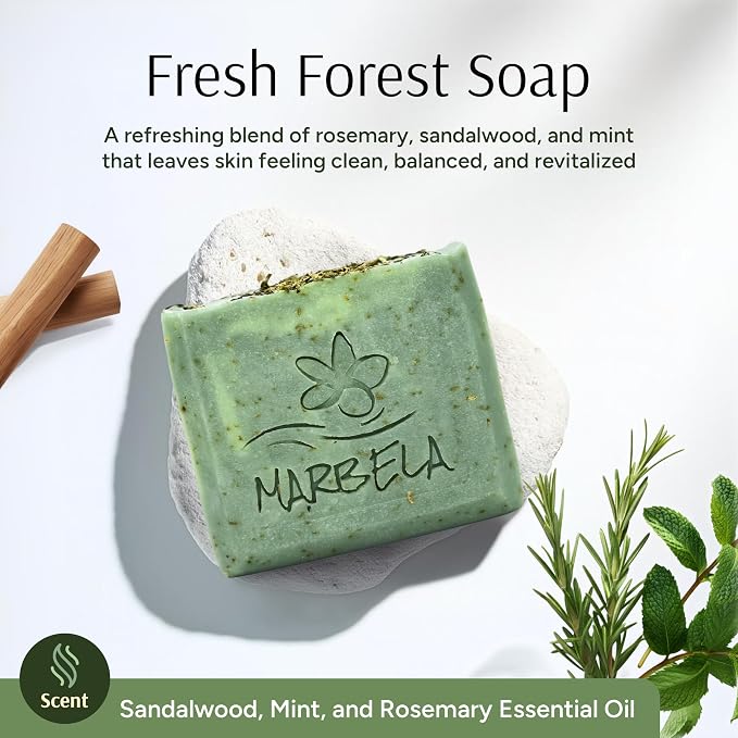 Marbela Cosmetics Fresh Forest Handmade Soap Bar - Image 2