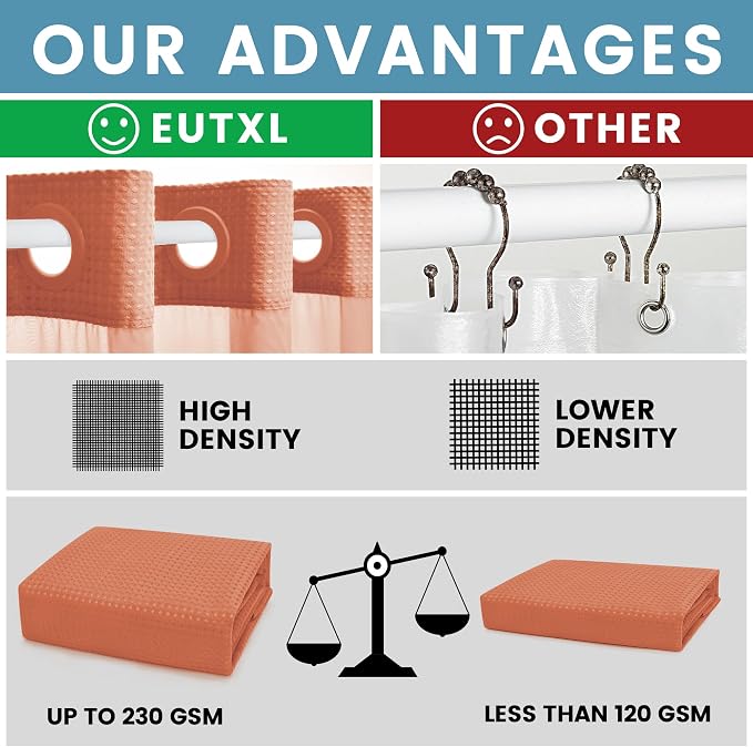 Coral Hotel Shower Curtain - Image 2