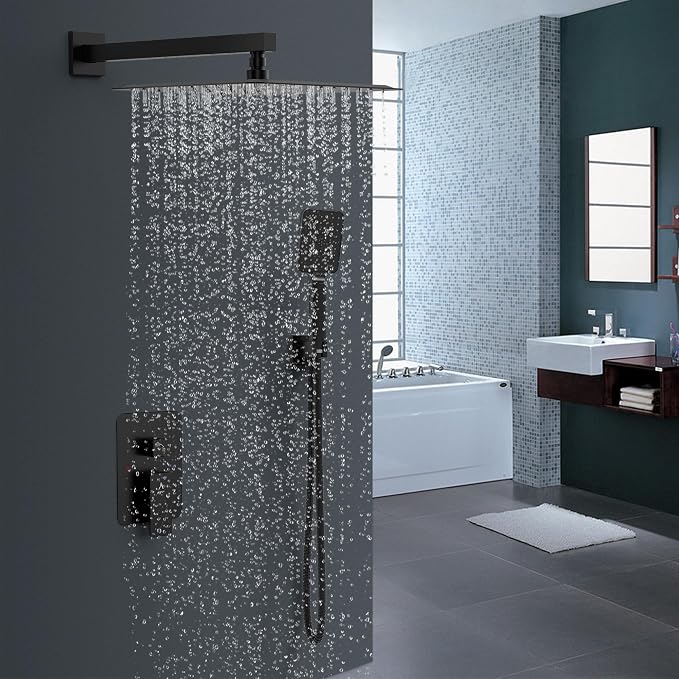 Shower System Modern Rain Brass Faucet Set - Image 2
