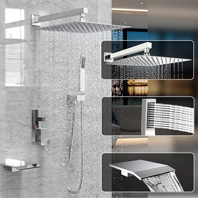 Shower System Rain Shower Faucet Set - Image 2