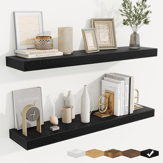 fuqing Floating Shelves for Wall, Wall Mounted Wood Floating Shelf by Fuqing