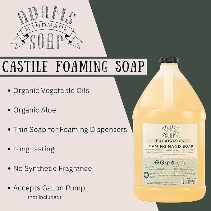 Adams Handmade Soap Liquid Foaming Soap 1 Gal - Image 3