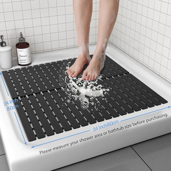 ​Shower Mat Non-Slip Bath Mat for Tub and Shower Stall, 200+ Suction Cups - Image 3
