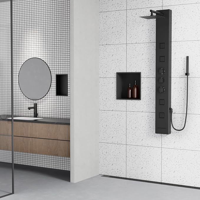 Achelous Stainless Steel Insert Shower Niche 12" X 12", No Tile Needed - Image 4