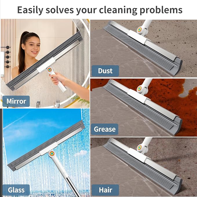 Squeegee Broom for Floor, Rubber Silicone Magic Broom - Image 9