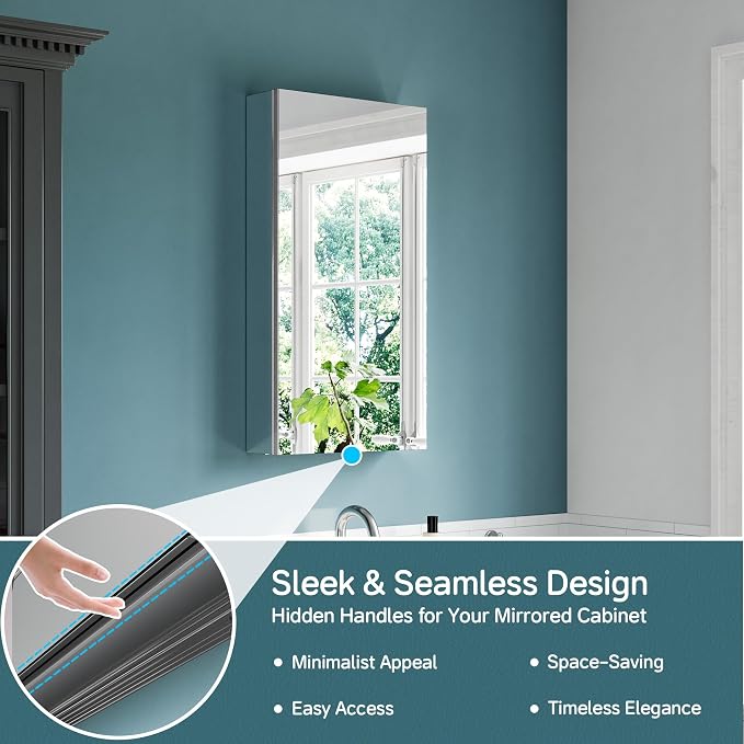 16"x30" Recessed Medicine Cabinet - Image 6