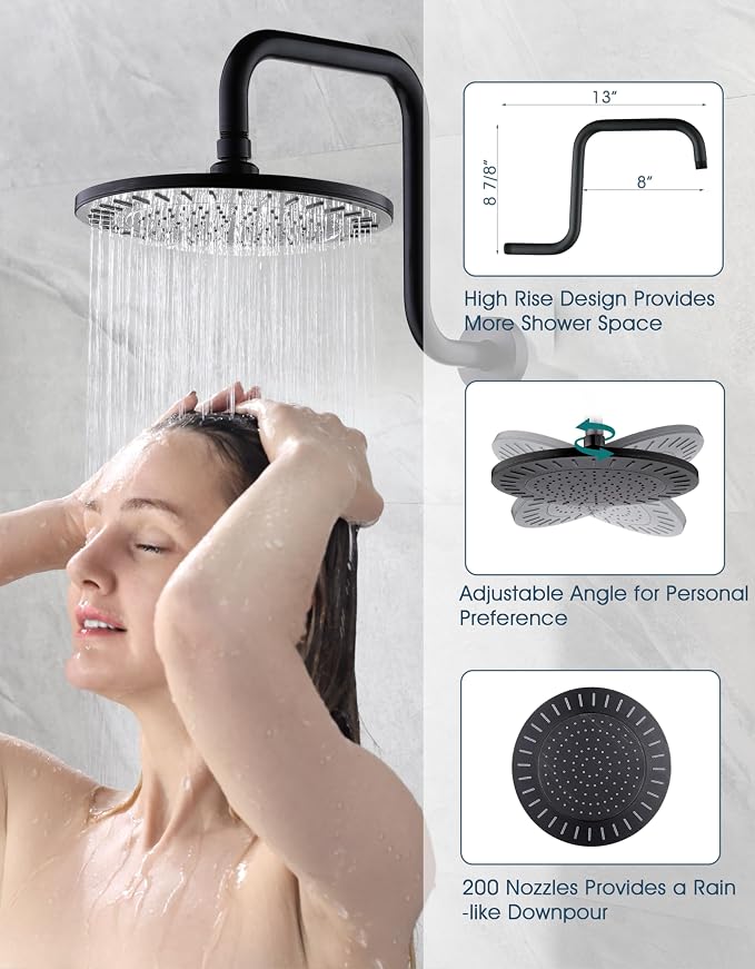 BRIGHT SHOWERS Shower Faucet Set, Shower System - Image 7