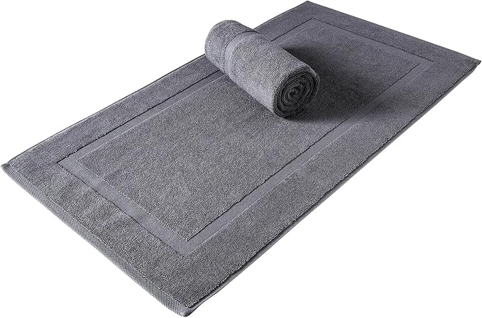 SALBAKOS 100% Turkish Cotton Bath Mat Set 2-Piece by SALBAKOS