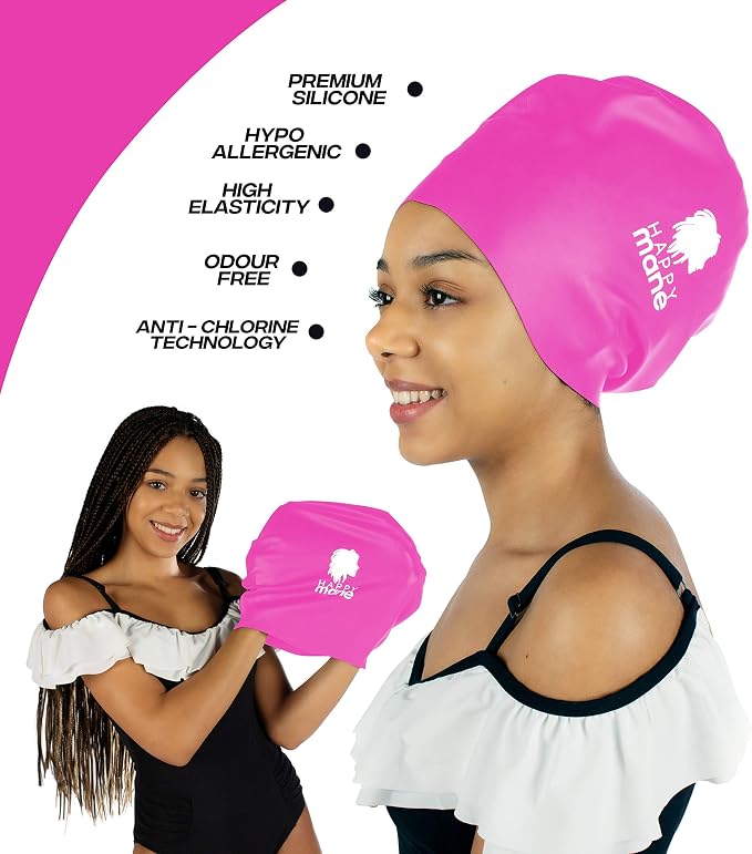 Large Extra Large XL Silicone Swim Cap - Image 3