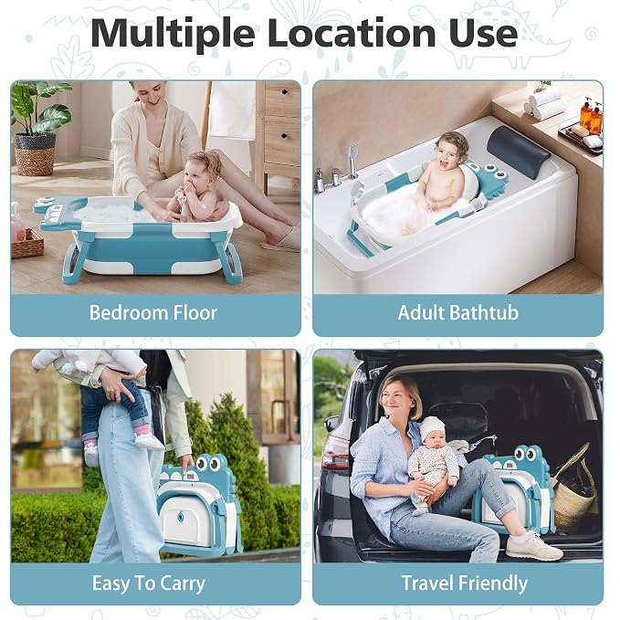 TPN Collapsible Baby Bathtub, Baby Bath Tub - Image 7