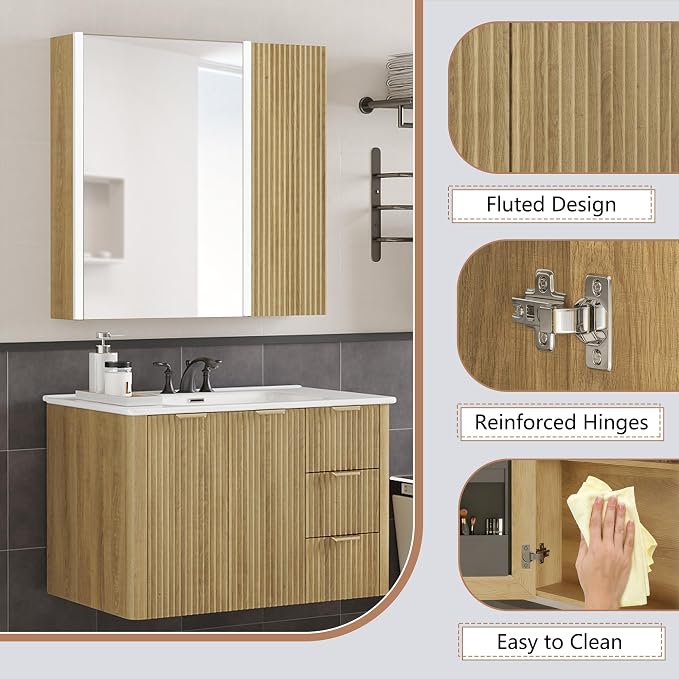 Lighted Bathroom Medicine Cabinet - Image 8