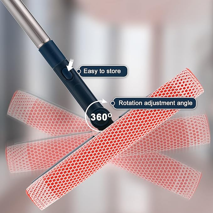 Professional Window Squeegee, 2-in-1 Window Cleaner - Image 2