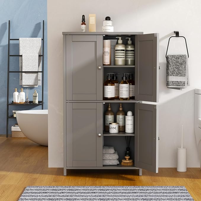 Vongrasig Bathroom Floor Storage Cabinet, Modern Storage Unit - Image 2