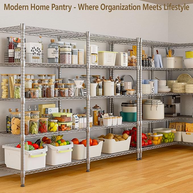 Himimi 72"W Wire Rack Shelving-2000LBS Capacity, Adjustable Storage Shelves - Image 2