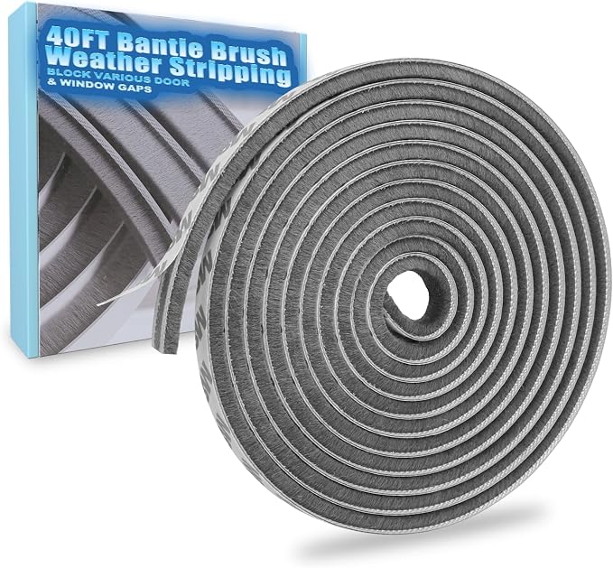 40FT Brush Weather Stripping Door Window Seal by Bantie