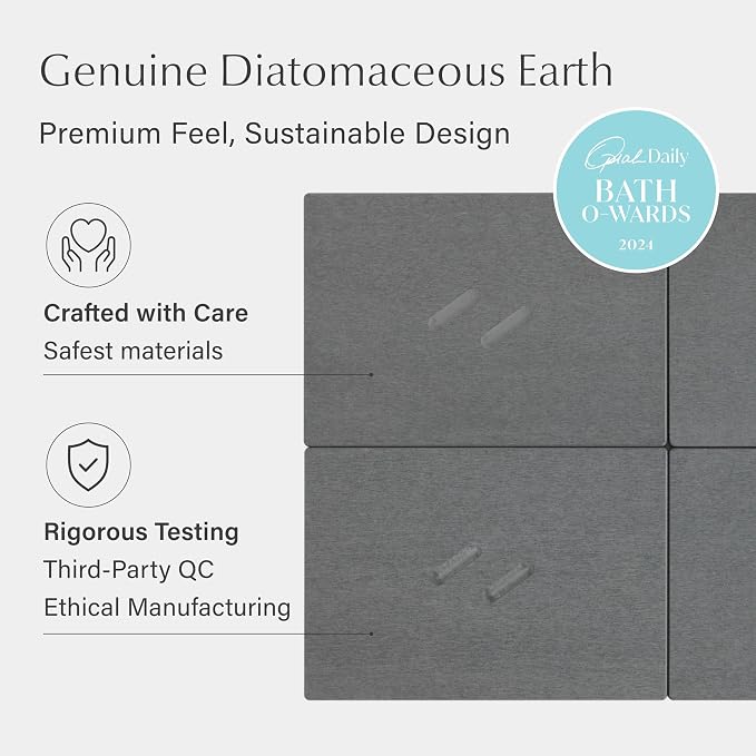Dorai Home Stone Bath Mat for Bathroom – Large, Quick-Drying, Non-Slip Surface - Image 5