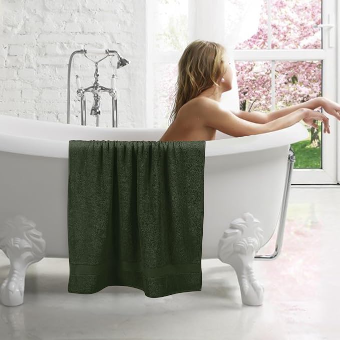 GLAMBURG 700 GSM Premium Cotton 2-Pack Oversized Extra Large Bath Sheet Set - Image 4