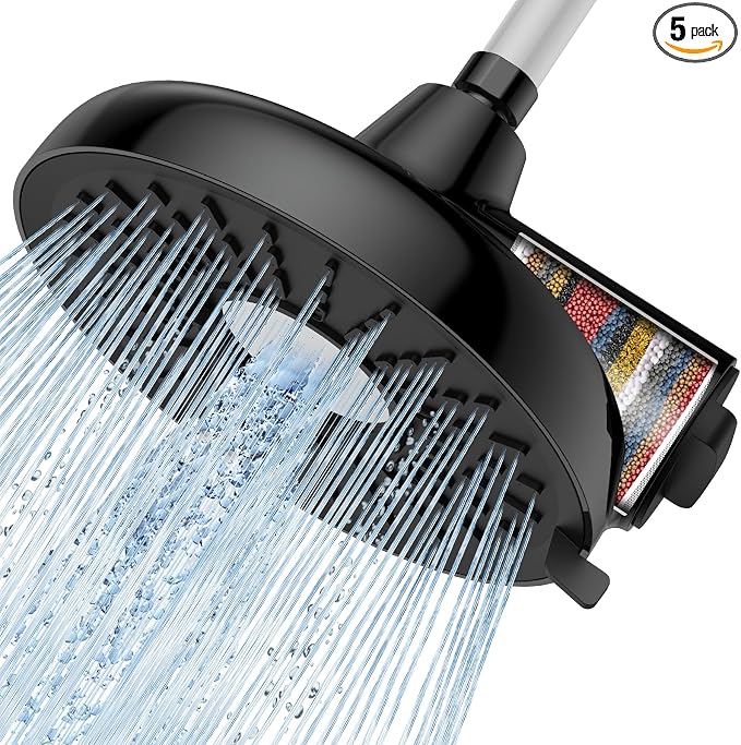 Filtered Shower Head- 8 Inches High Pressure Fixed Rain Showerhead by QualityOrientedManufacturer