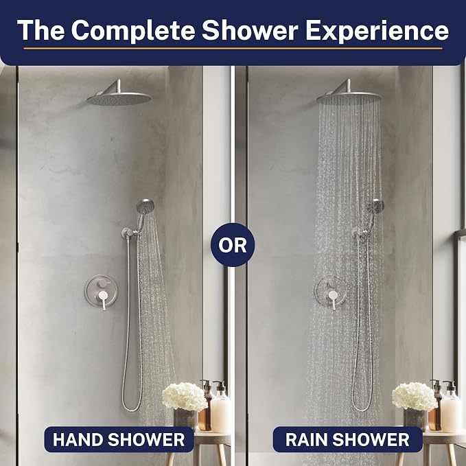 HammerHead Solid Metal Rain Shower System Set - Image 2