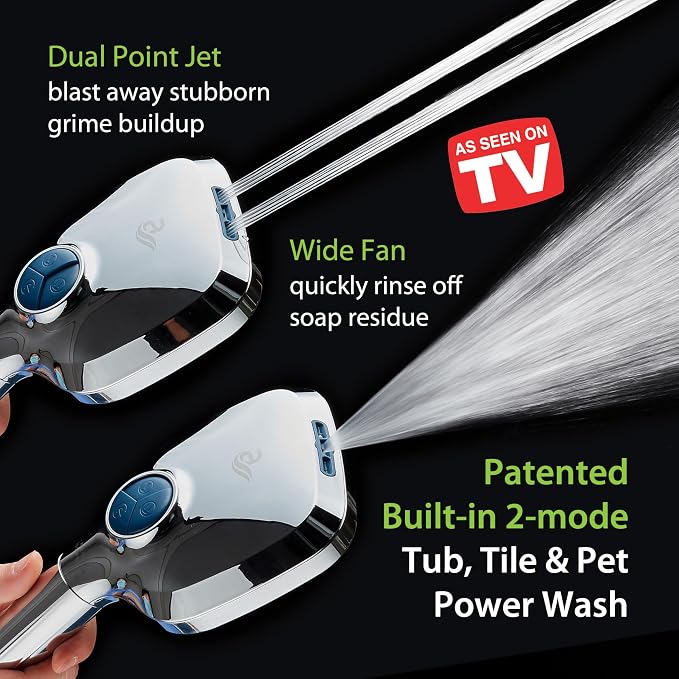 AquaCare High Pressure 10 Spray Mode Filtered Showerhead - Image 3