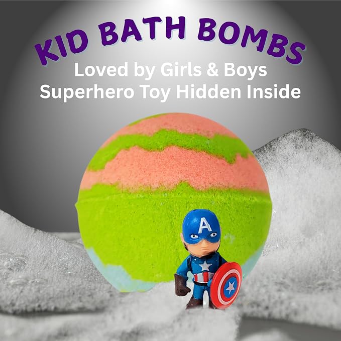 EvolutionUSA 1pc Epic Superhero Bath Bombs - Image 2