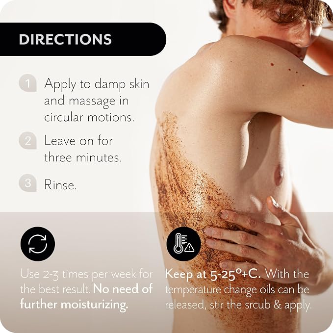 THE ACT Coffee Body Scrub with Salt & Cocoa – Exfoliating Scrub - Image 4