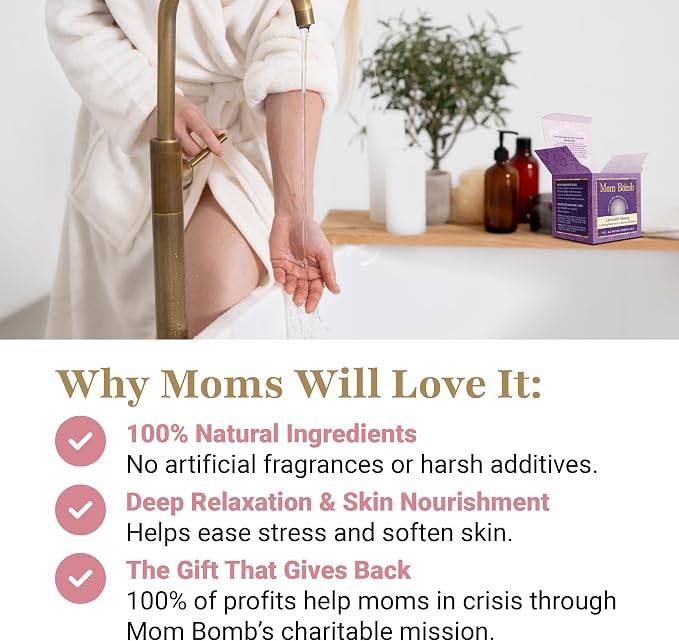 Mom Bomb Lavender Honey Bath Bomb – Essential Oils, Clean Ingredients – - Image 7