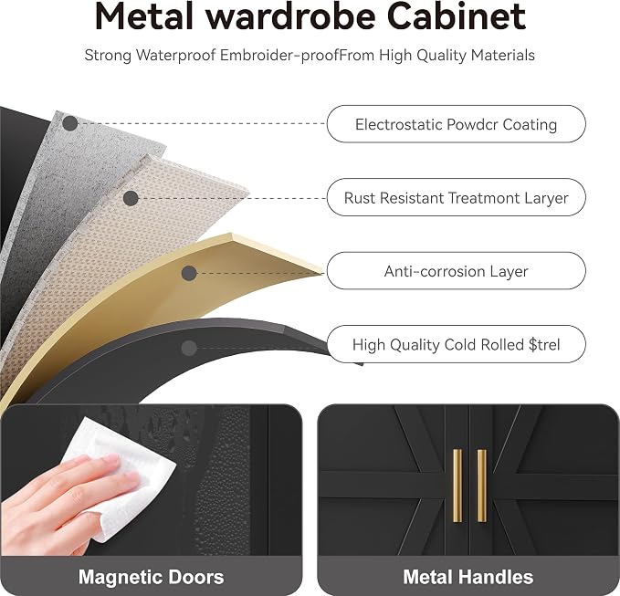 69''Metal Pantry Storage Cabinet - Image 7