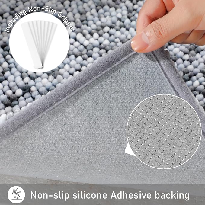 Yimobra Luxury Bathroom Rugs, Extra Soft Chenille Mats - Image 4