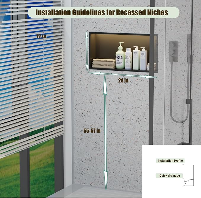Shower Niche No Tile Needed - Image 2