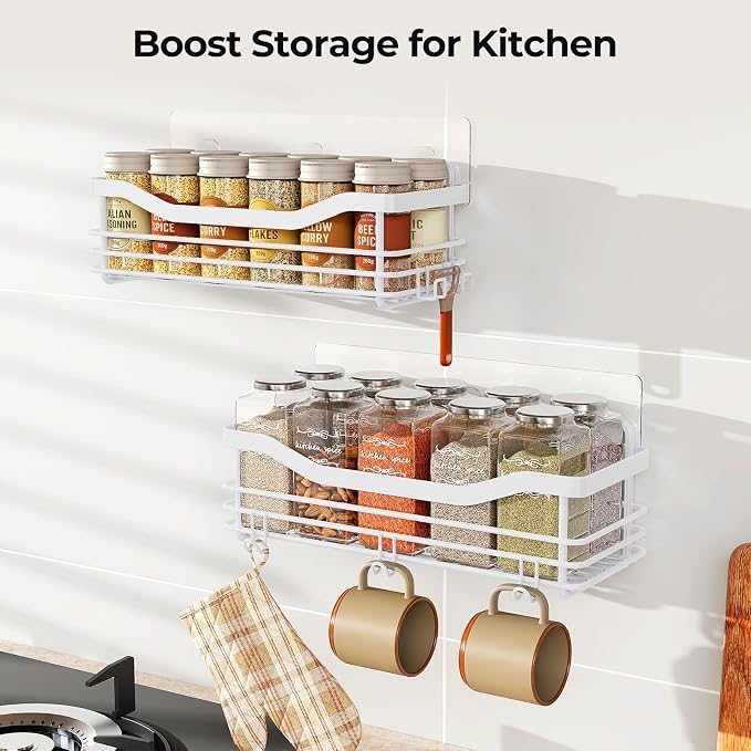 Orimade Shower Caddy Basket Shelf Storage Rack, No Drilling Wall Mounted - Image 7