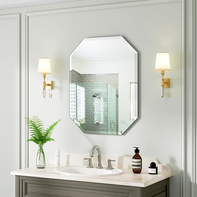 Silver Wall Mirror-Beveled Edge Frameless Mirror - Image 3