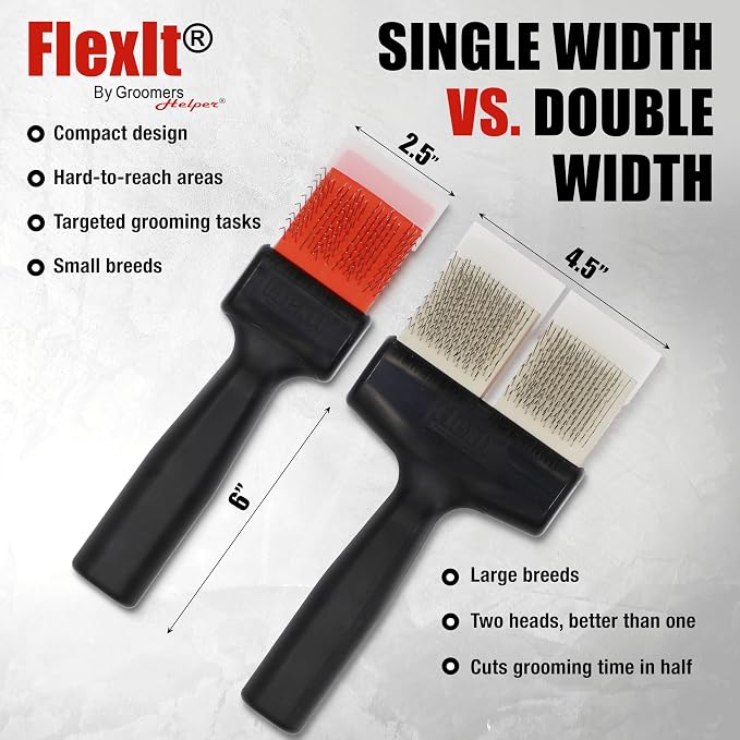 FlexIt Flexible Slicker Brush for Dogs - Image 8