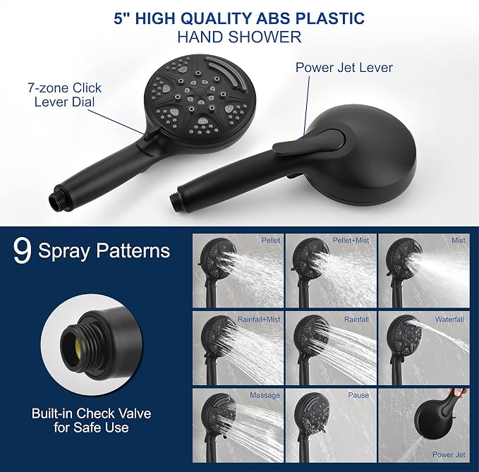 SHAMANDA Luxury Tub Shower Faucet Set - Image 5