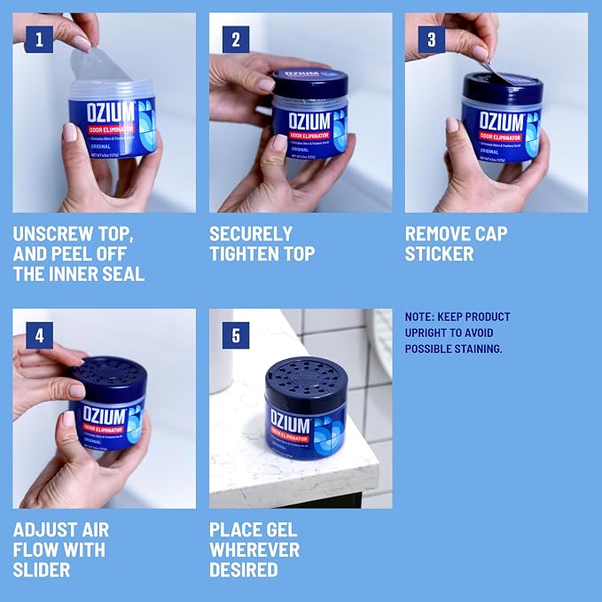 Ozium 4.5 Ounce 4 Pack Odor Eliminating Gel - Image 6