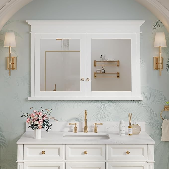 WELLFOR 48"x 32" Bathroom Medicine Cabinet by WELLFOR