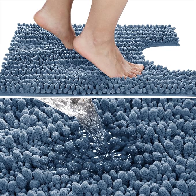 Yimobra Toilet Rug U Shaped Washable 24x24 Inch - Image 3