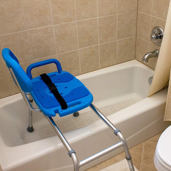 Platinum Health Sliding Shower Chair HydroGlyde Premium Heavy Duty, Padded - Image 9