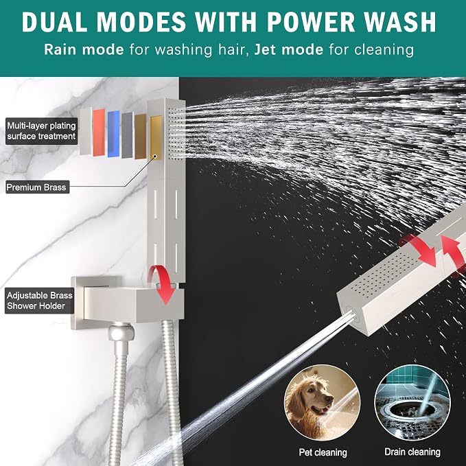 Enga Dual Shower Head Shower System - Image 4
