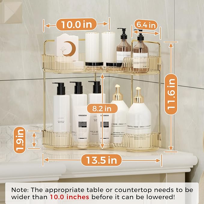 YCIA&DONE Corner Bathroom Counter Organizer, Makeup Organizer - Image 6