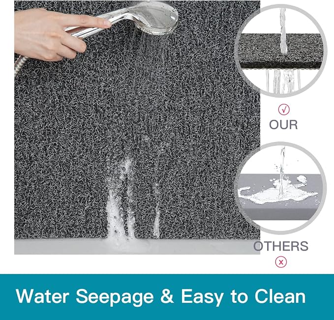 Shower Mat Non Slip, 27 x 27 Inch Extra Large Bath Mat - Image 4