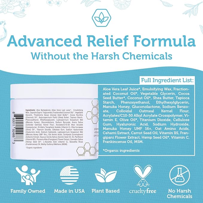 Era Organics Eczema, Psoriasis & Dermatitis Moisturizer Cream - Image 6