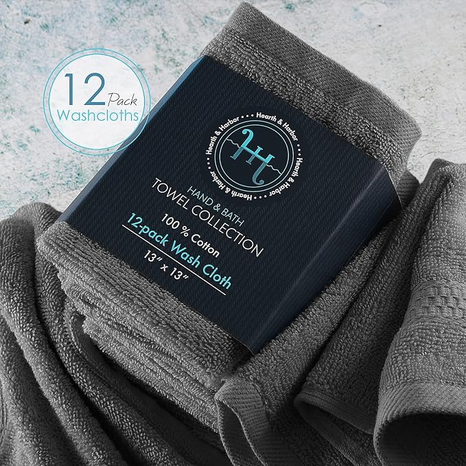 Hearth & Harbor Washcloths 12 Pack - Image 4