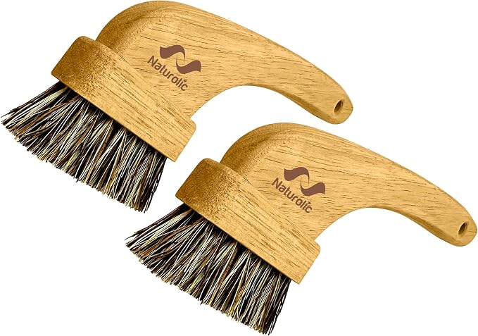 All-Natural Grout Brush Set | Wooden Cleaning Brush - Image 2