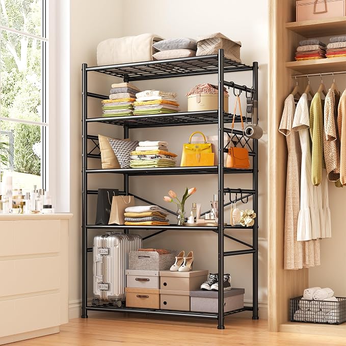 Storage Shelves 5-Tier Large Capacity Metal Shelving - Image 5