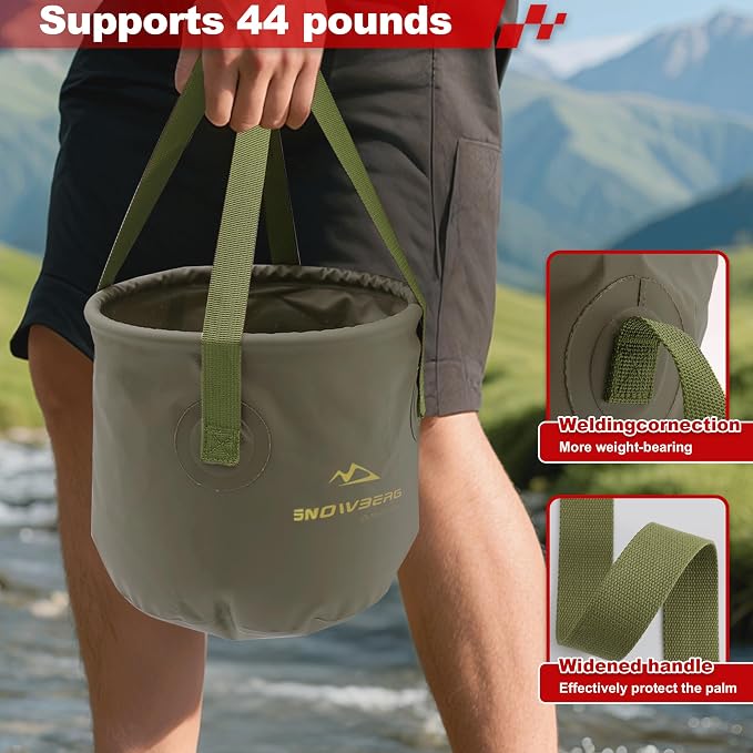 Multifunctional Collapsible Bucket, Portable Bin, Car Wash Bucket, Lightweight - Image 4